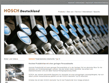 Tablet Screenshot of hosch-international.com